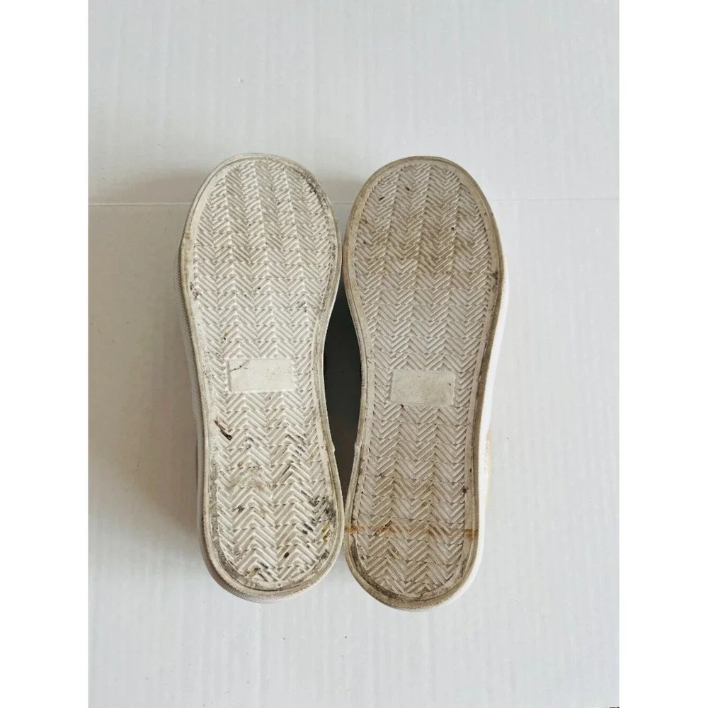 Woolworths Womens Sz 5.5 Gold Platform Slip On Sneakers Shoes